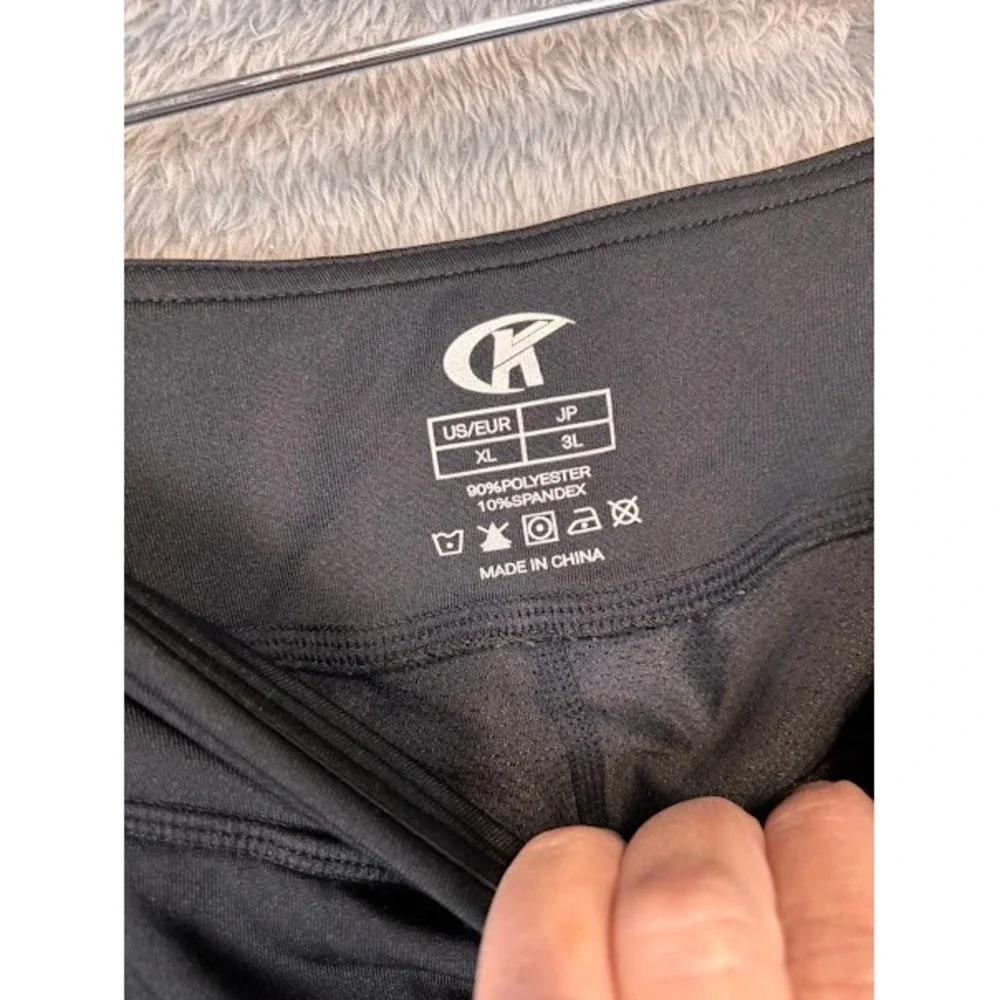 GK Elite Black Athletic Skort Built-in Shorts Womens XL Performance Tennis Golf